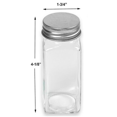 Glass Spice Jars Containers Seasoning Organizer Organization