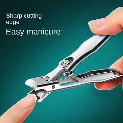 Stainless Steel Nail Clipper Splash-Proof Large Opening Nail