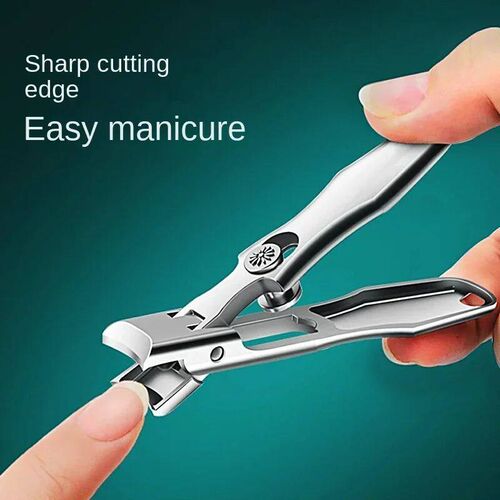 Stainless Steel Nail Clipper Splash-Proof Large Opening Nail