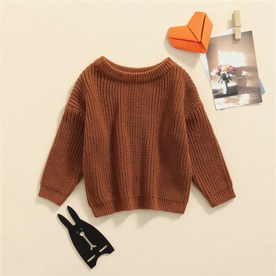 0-9M Autumn New Baby Boys Girls Clothes Baby Sweater Toddler