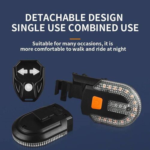 Bike Turn Signal Rear Light LED Bicycle Lamp USB Rechargeabl
