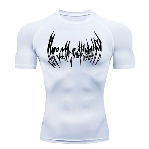 2024 Mens Compression Long Sleeve Black Gym Workout T-Shirt