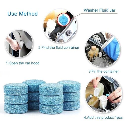 Solid Cleaner Car Windscreen Cleaner Effervescent Tablet Aut