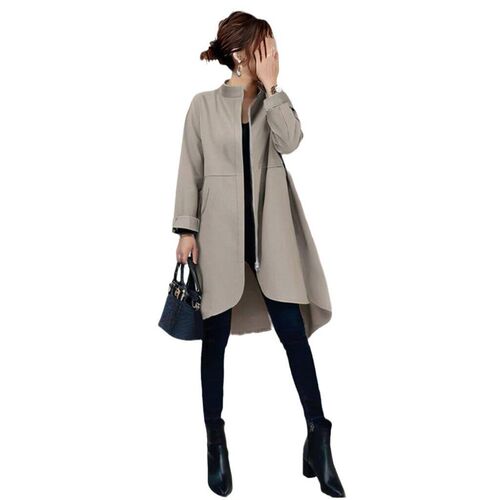 Spot Japanese 2025 Round Neck Zipper Casual Windbreaker