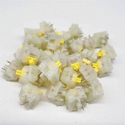Gateron Milky Yellow Switch 5 Pin Hot Swap Red Brown Clear M