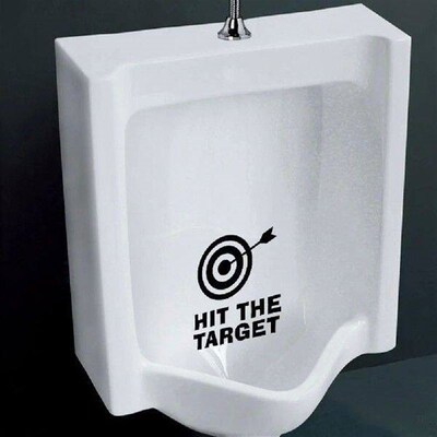 3 Pcs Bathroom Toilet Stickers Target Decal Put Seat Cover
