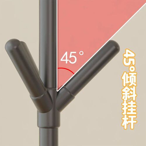 New Simple Assembly Of Floor Standing Coat Rack Vertical Coa