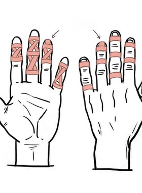 Jiu-Jitsu Bandage Elastic Bandage Protection Finger Tape BJJ