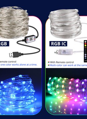 10M/20M USB Christmas Tree LED String Lights with Smart Blue