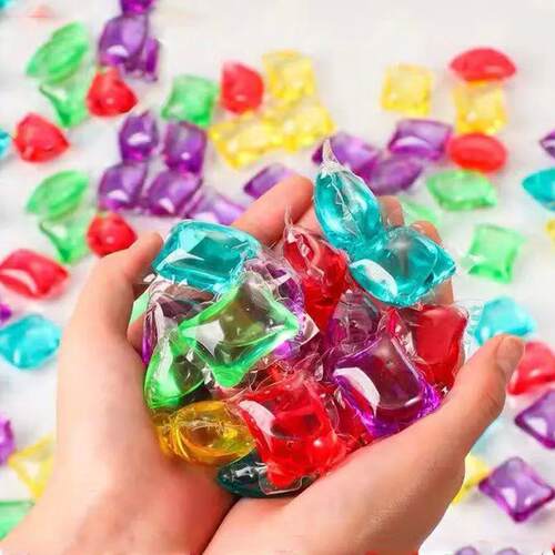 30PCS Laundry Beads Portable Stains Film Laundry Gel Capsule