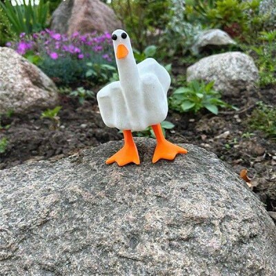 Middle Finger Duck The Duck Yo Humorous Middle Finger Duck
