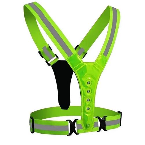 NEW Outdoor Sport Light Reflective Strap Vest Safe Running W