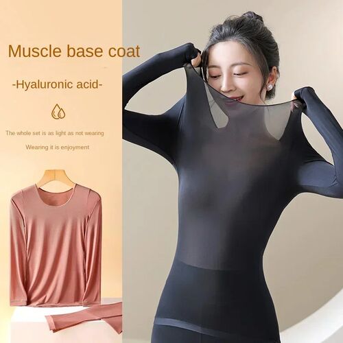 Winter Womens Thermal Underwear Bottoming Shirt Long-sleeve