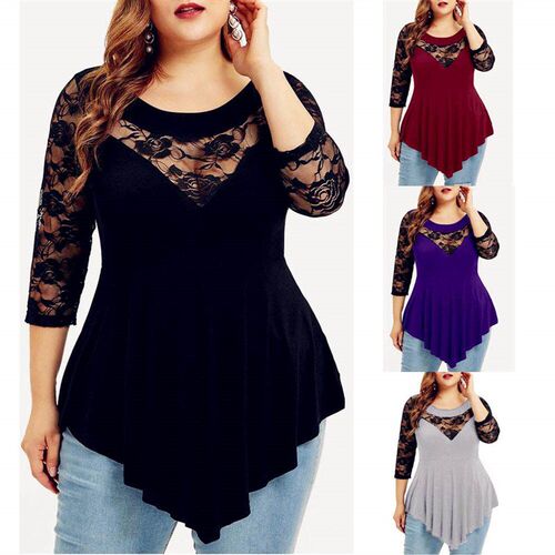 2020 Summer Cotton Tops Women Blouses Vintage Lace Boho Casu