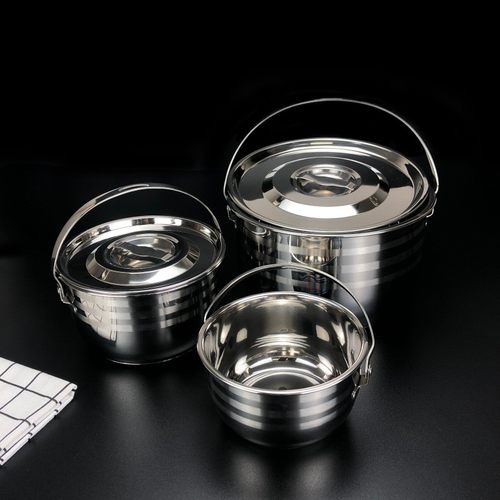 煲汤锅家用不锈钢汤锅加厚复底电磁炉锅轻便锅带盖调理锅多用提锅