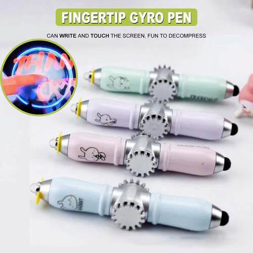 2 In 1 Creative Invisible Glow Fidget Spinner Pen Magic Fing