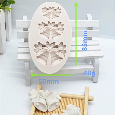 3D Christmas Bell Silicone Mold Fondant Mould Cake Decoratin