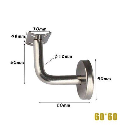 Handrail Brackets Wall Support Hand Bannister Mopstick Rail