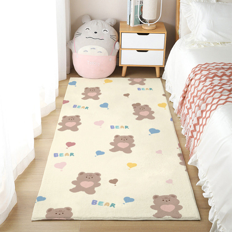 卡通地毯卧室床边毯儿童房床前地垫大面积长条房间全铺飘窗毯可爱,居家布艺,地毯,淘宝优惠券,粉丝福利购,淘宝优惠卷