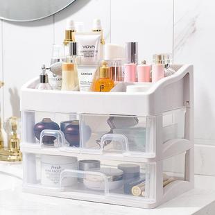 clear boxes, jewelry shelves, large plastic boxes and desk