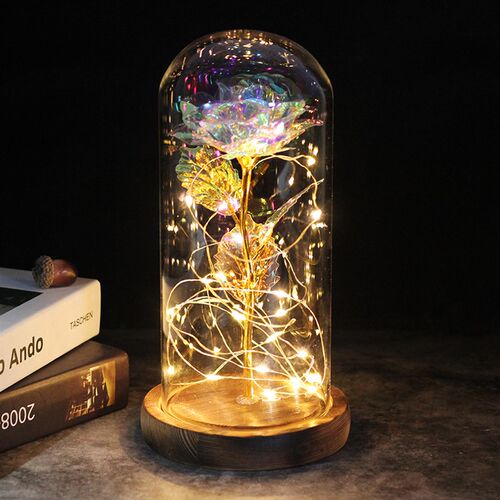 Drop shipping Galaxy Rose Artificial Flowers Beauty and the