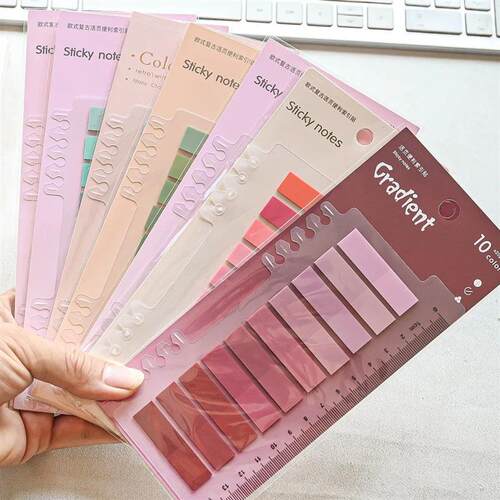 200 Sheets Transparent Sticky Notes Self-Adhesive Reading An