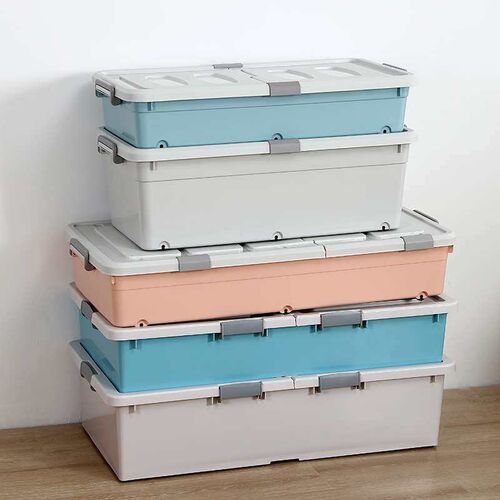 Thickened flat bed bottom storage box Plastic bed bottom st