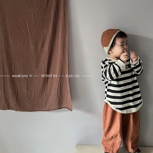 Contrast T-shirt Autumn New Brand Long Sleeve Tshirts Cartoo