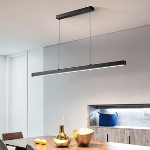 现代简约餐吊灯铁艺餐厅led灯咖啡厅吧台遥控灯具