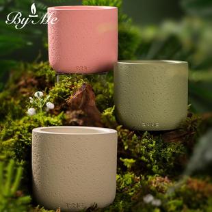 无烟精油蜡烛家用室内香薰 寺庙檀香大豆蜡香薰蜡烛套装 野室