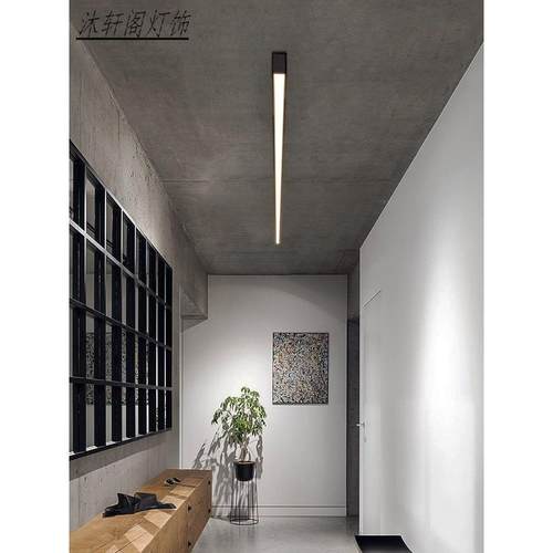 长条过道灯走廊灯简约现代衣帽间吸顶灯阳光房极简入户玄关阳台灯