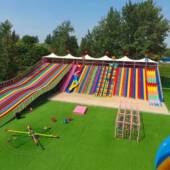 室外滑世界无动力乐园设备景区彩虹滑道农庄七彩滑梯户外亲子乐园