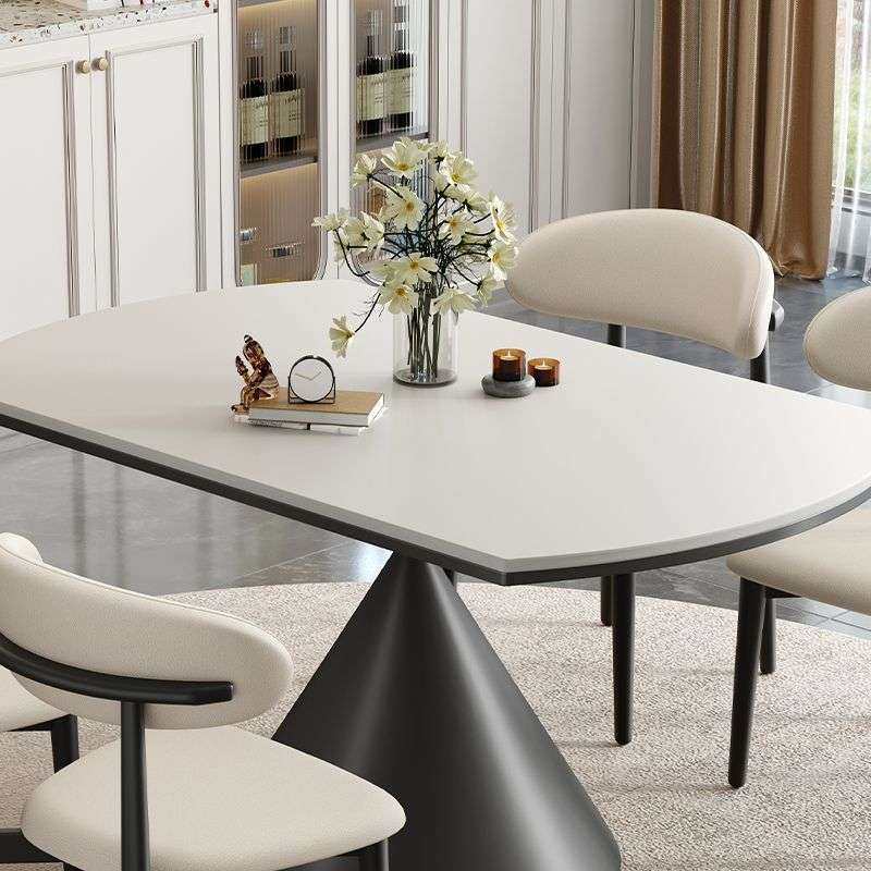 意式极简可伸缩方圆两用折叠大理石岩板餐桌椅组合家用小户型餐桌