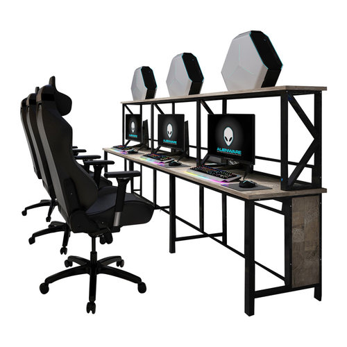 网咖台式办公电脑桌网吧沙发椅竞技网吧桌椅一体电竞酒店定制