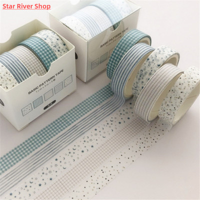 5 pcs/pack Moon Star Washi Tape Set Decoration Sticker Scrap