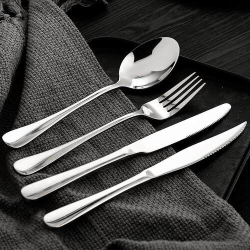 Nordic stainless steel steak knife, fork and spoon set新款式