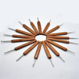 Bamboo Crochet Knitting Needles Hooks Yarn Weave Handle Hook