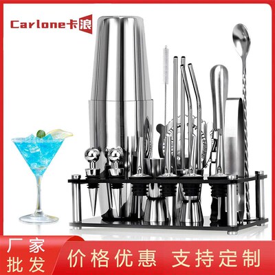304 stainless steel shaker cocktail cocktail mixer set bar