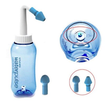 500ml nasal wash neti pot sachets sinus nose cleaner bottle