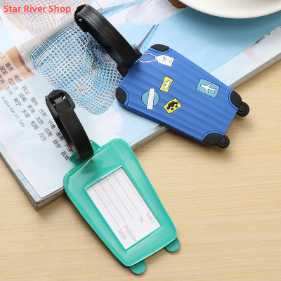 Cute Silicon Luggage Tags Suitcase ID Addres Holder Baggage