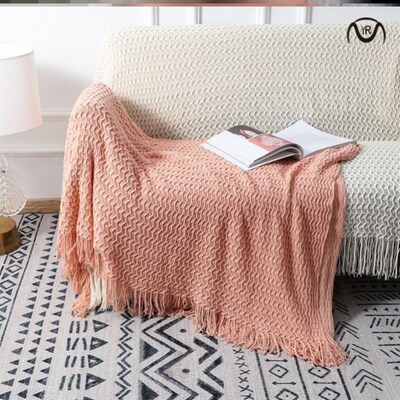 inya knitting bed blanket Throw Bedspread Sofa Chair Bed床毯