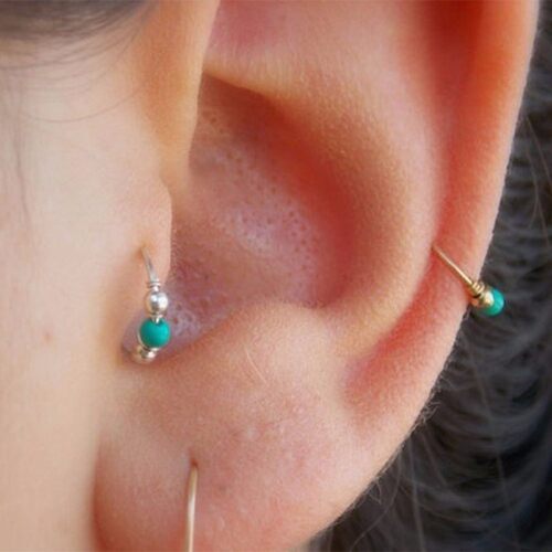 2020鼻环有洞穿孔鼻钉无洞 nose ring nosering 印度鼻环耳环鼻钉