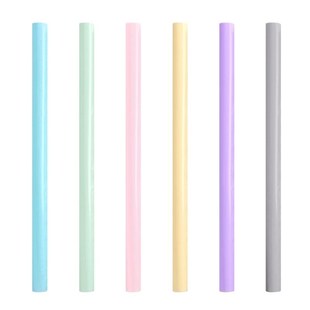 Leeseph Reusable Silicone Drinking Straws, Big Size Flexible