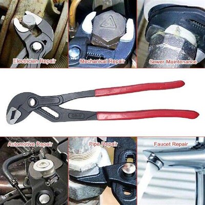 7/10/12 Inch Soft Grip Waterpump Pliers Sliding Groove