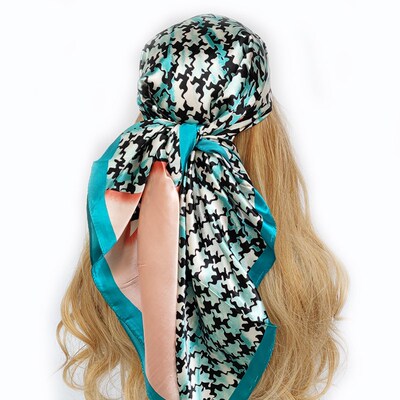 new 90*90cm fashion Silk Scarf Scarftop Headwraps Women Vint
