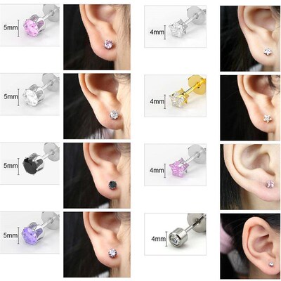 1/2/4Pcs Disposable Sterile Ear Piercing Unit Cartilage Trag