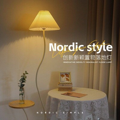 Floor lamp sofa storage rack bedroom bedside table lamp