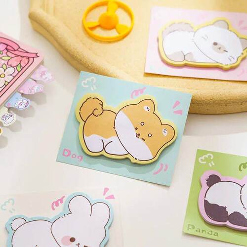 8 pcs/lot Cartoon Animals Sticky Notes Memo Pad To Do List C
