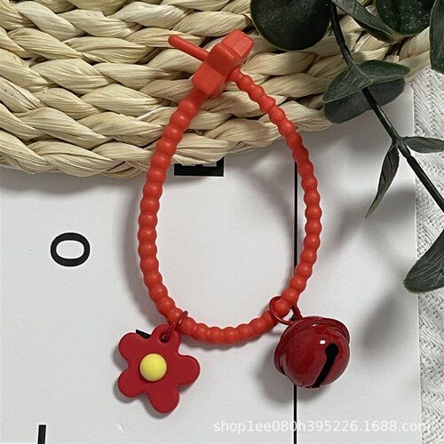 CandyColored Straps DIY Bell Flower Keychain Bag Charm GiftC