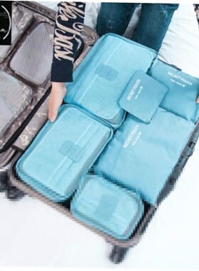 Local stock 6Pcs Waterproof Travel Bags Clothes  Luggage Org